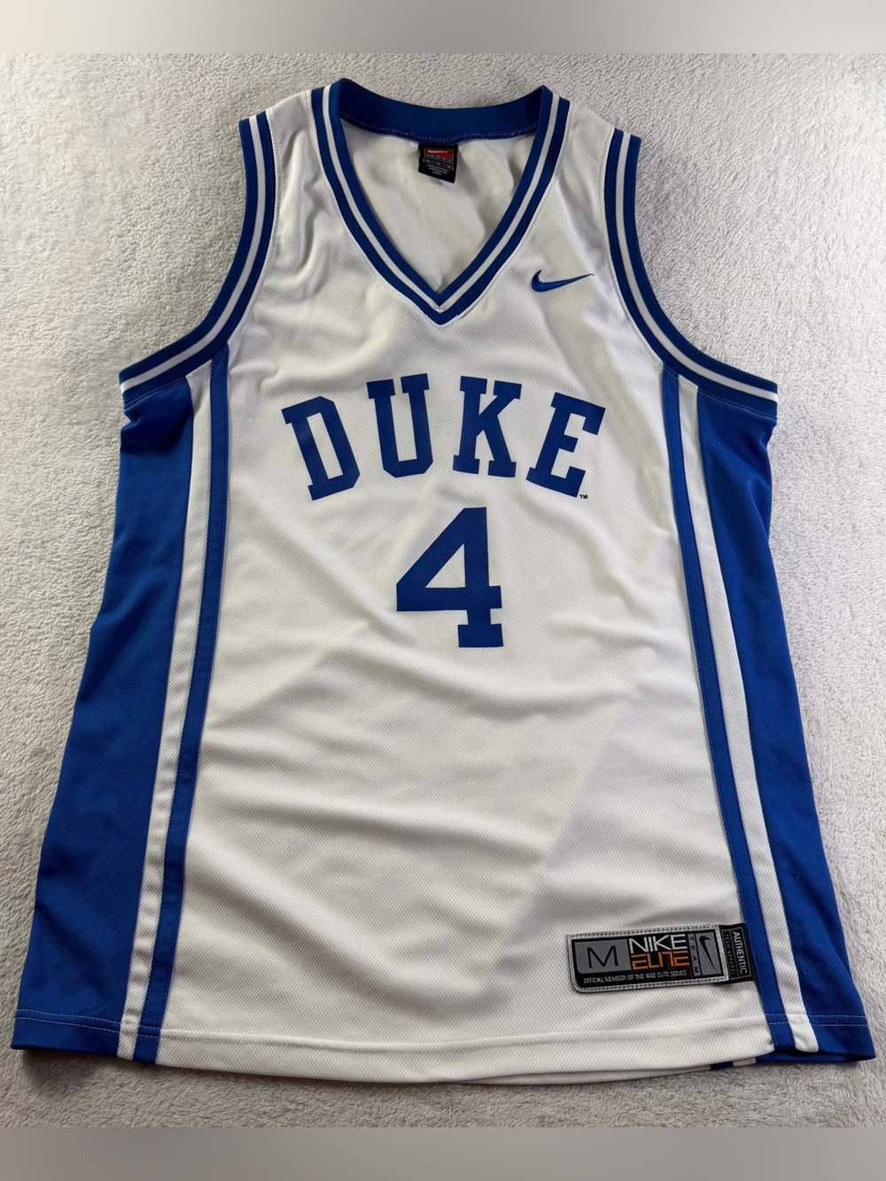 Vintage Nike Elite Duke Blue Devils #4 JJ Redick Jersey Men’s M Korea Made